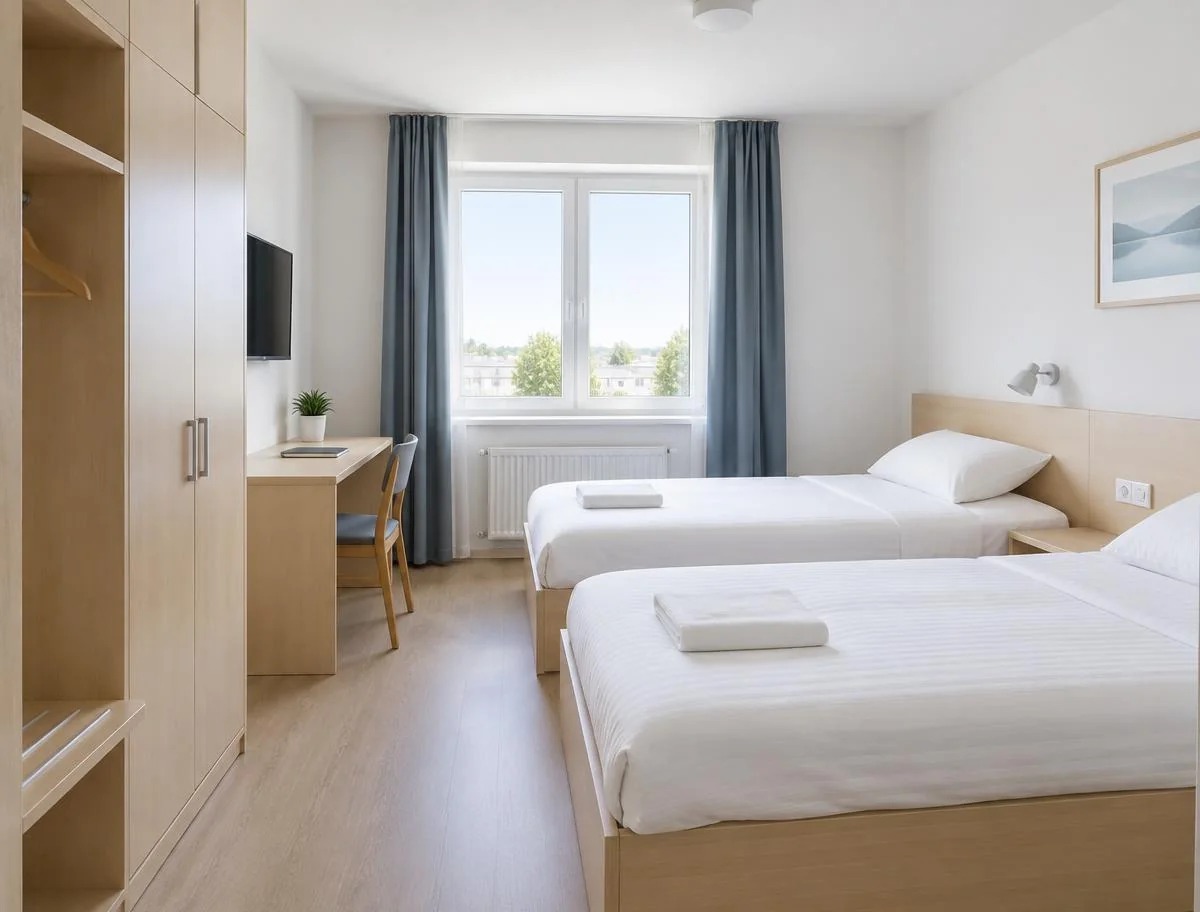 Poglądowa aranżacja: Hotel ekonomiczny